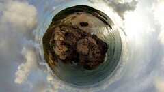 nature Sea panoramic sphere digital art