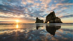 nature Sea sky New Zealand sunlight