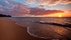 nature Sea sunset sunlight sky horizon clouds landscape beach