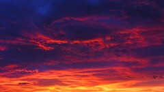 nature sky sunlight clouds orange red