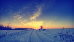 nature snow winter landscape sky sunlight