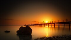 nature sunset Sea reflection