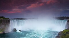nature waterfall hdr Niagara Falls landscape sunset sky