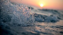 nature waves sunlight Sea water macro