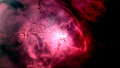 nebula space art digital art red