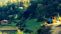 nepal Green group of people love landscape Flowers children