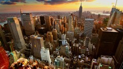 new york city cityscape USA