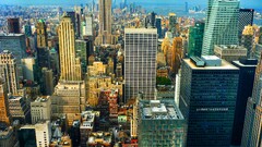 new york city Empire State Building panoramas Manhattan