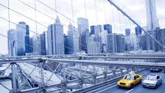 new york city traffic cityscape USA Taxi