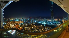 night cityscape dubai