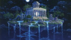 night sky temple sky