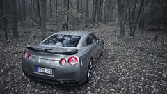 nissan gt-r Nissan Japanese cars forest Car numbers Trees