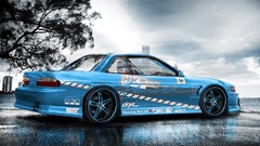 Nissan Nissan Silivia Car blue cars jdm Silvia S13