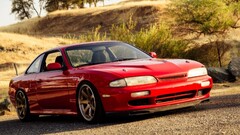 Nissan S14 red jdm Car red cars