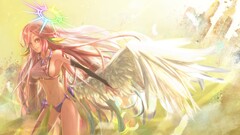 No Game No Life Jibril anime girls Anime Women boobs