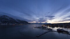 Norway Tromsø landscape town sky Mountains