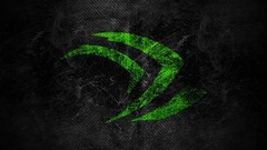 nvidia grunge logo black background black Green