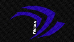 nvidia logo blue black