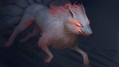 Okami wolf Animals fan art video games