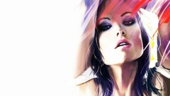 Olivia Wilde Actress Celebrity Women face artwork open mouth