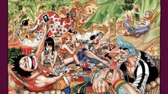 One Piece brook nami sanji Nico Robin franky monkey d luffy