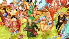 One Piece Nico Robin Roronoa Zoro Usopp franky sanji brook nami