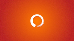 orange background circle Minimalism Simple Background