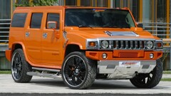orange Car vehicle orange cars Hummer