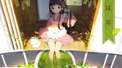 original characters Anime anime girls blue eyes brunette legs