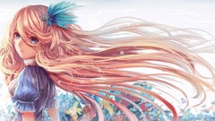 original characters Anime anime girls blue eyes long hair