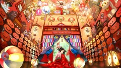 original characters Anime colorful anime girls looking at viewer