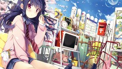 original characters school uniform natsume eri