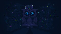 owl Birds illustration mushroom