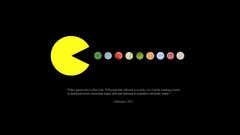 pacman quote video games pills Minimalism black background humor