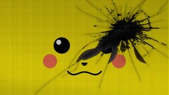 paint splatter abstract yellow background