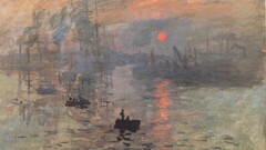 painting Claude Monet classic art boat rouen