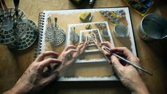 painting hands recursion