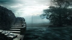 painting stairs Trees water