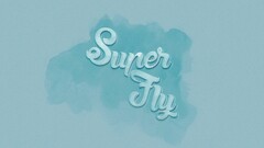 painting texture Typography artwork blue