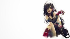 painting Tifa Lockhart video games Final Fantasy vmbui