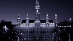 palace monument lights architecture vienna building