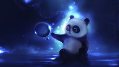 panda artwork fantasy art Animals