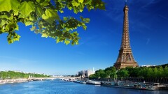 Paris Eiffel Tower river