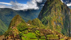peru Machu Picchu Mountains ancient ruin ruins nature History