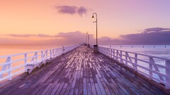 pier Sea lantern sky Australia brisbane