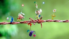 Pikmin video game art rust barbed wire