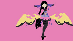 pink background Simple Background Anime anime girls