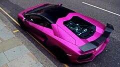 pink cars Car Lamborghini vehicle Lamborghini-Aventador