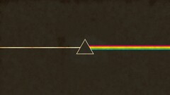 pink floyd digital art triangle Music