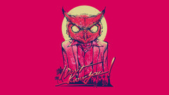 pink hotline miami video games owl